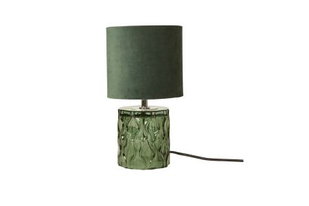 Bordlampe grøn glas